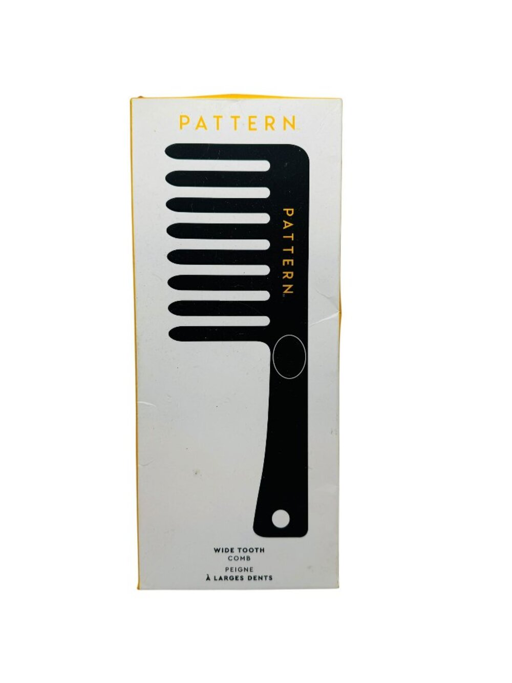 Pattern Wide Tooth Comb For Curly Coily & Tight Textures - Detangling Hair Tool